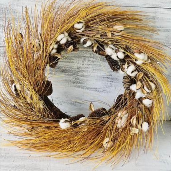 Cotton & Needles Fall Wreath - Picture 5 of 10